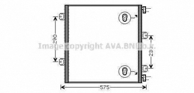 AVA QUALITY COOLING rea5075 -  Конденсатор, кондиционер